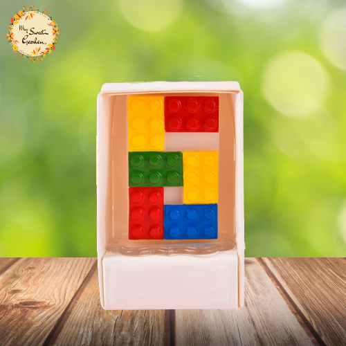 Lego Themed Candle