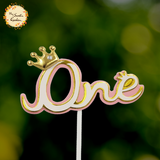 First Full Month in Chinese 满月啦 Crown Paper Insert