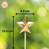 Metallic Hearts and Stars Themed Candle