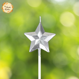 Metallic Hearts and Stars Themed Candle