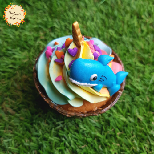 Humpback Whale Artistic Cupcake A