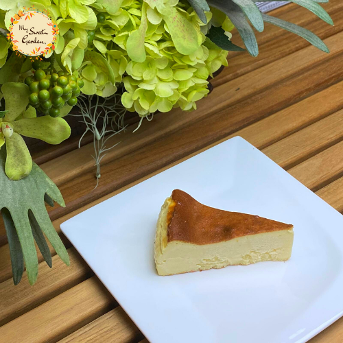 Traditional Basque Burnt Sliced Cheesecake