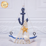 Decorative Mediterranean Boat Ceramic Figurine Ornament