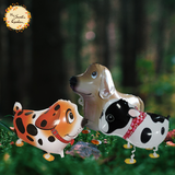 Dog Walking Helium Foil Balloon
