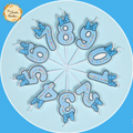 Ribbon Happy Birthday Numbered Candle