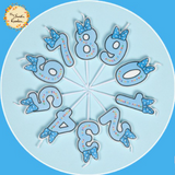 Ribbon Happy Birthday Numbered Candle
