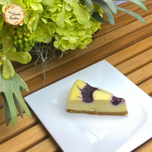 Blueberry Sliced Cheesecake