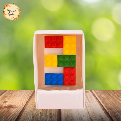Lego Themed Candle