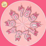 Ribbon Happy Birthday Numbered Candle