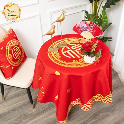 Assorted 福 (Blessings) Tablecloth