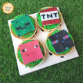 Minecraft Digital Printed Cupcake