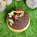 Chocolate Hazelnut Mousse Ganache with Berries