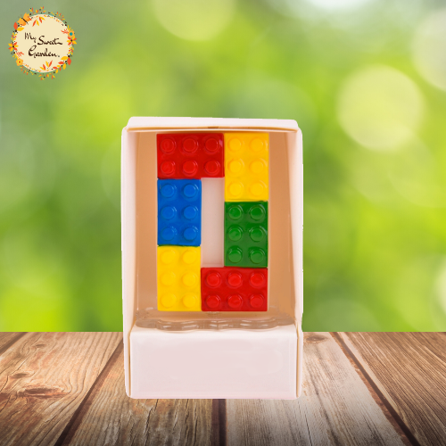 Lego Themed Candle