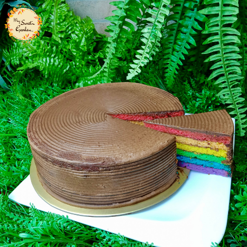 Chocolate Rainbow Cake