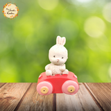 Animal on Train Clay Figurine Set