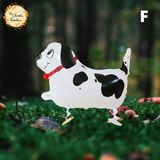 Dog Walking Helium Foil Balloon