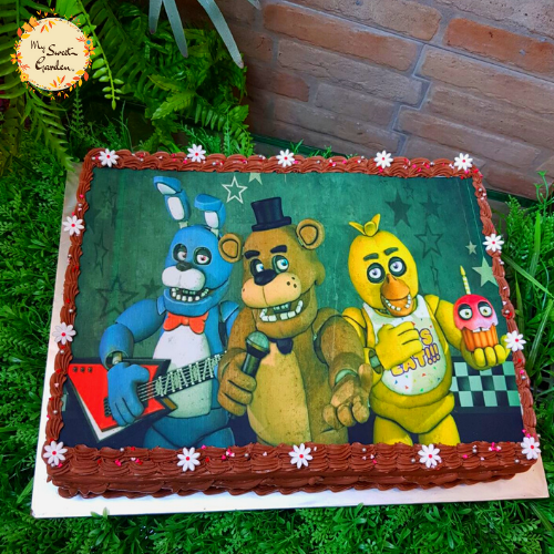 Rectangle Combed Digital Print Cake