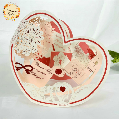 Assorted Wedding/Love Themed Laser Cut Gift Card