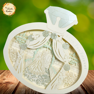 Assorted Wedding/Love Themed Laser Cut Gift Card