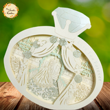 Assorted Wedding/Love Themed Laser Cut Gift Card