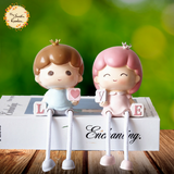 Couple Ragdoll Ceramic Figurine