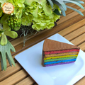 Chocolate Rainbow Sliced Cake