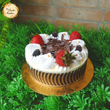 Black Forest Mousse Cake with Fresh Strawberries