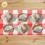 Assorted Pink Nature Themed Party Cookies