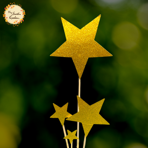Star Glittered Set Paper Insert