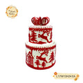 Christmas Gift Box Porcelain Containers with Lid