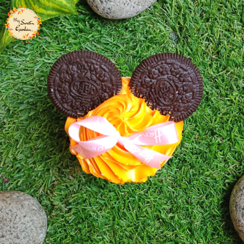 Mouse Ears Oreo Artistic Cupcake