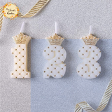 Royal Crown Numbered Candle