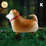 Dog Walking Helium Foil Balloon