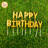 Happy Birthday Lettered Candle