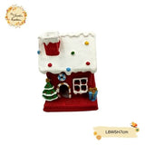 Christmas Light House LED Plastic Decorations