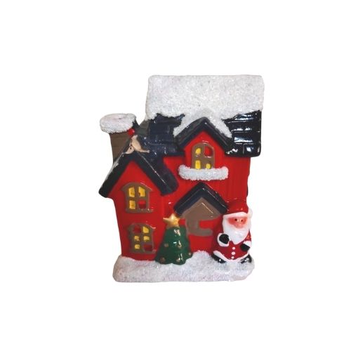 Christmas Light House LED Plastic Decorations