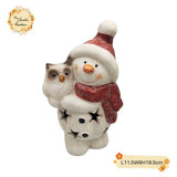 Snowman LED Ceramic Decorations