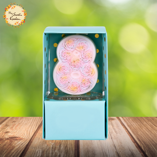 Pink Rose Numbered Candle