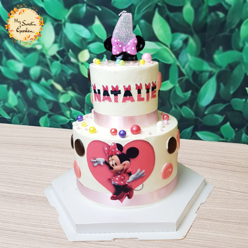DIY Polka Dot Layered Cake Base A