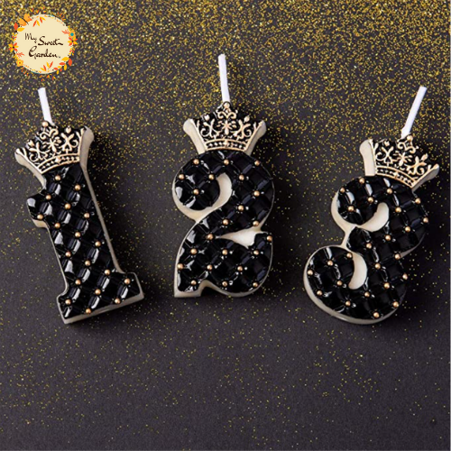 Royal Crown Numbered Candle
