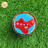 2D Red Plane Cupcake