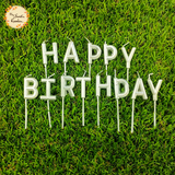 Happy Birthday Lettered Candle