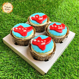 2D Red Plane Cupcake