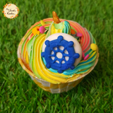 Nautical Wheel Artistic Cupcake