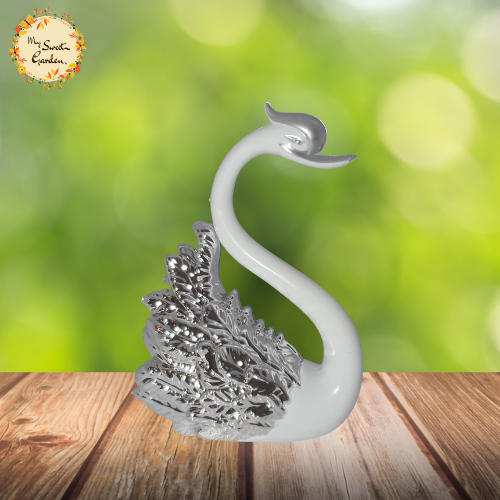 Majestic Swan Ceramic Figurine