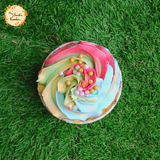 Rainbow Sprinkles Classic Cupcake