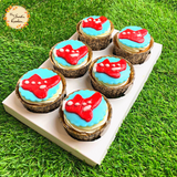 2D Red Plane Cupcake