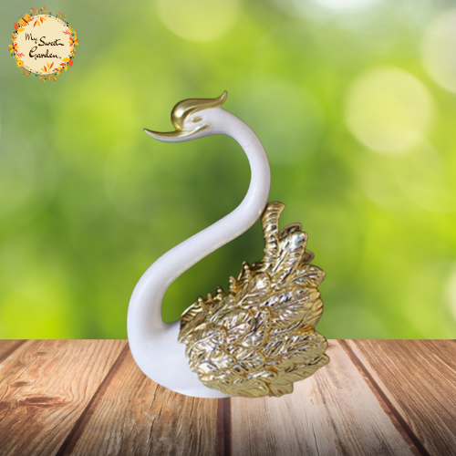 Majestic Swan Ceramic Figurine