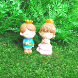 Prince and Princess Clay Figurine