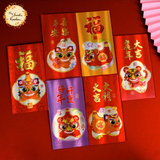 Assorted Glossy Tiger Themed Red Packet